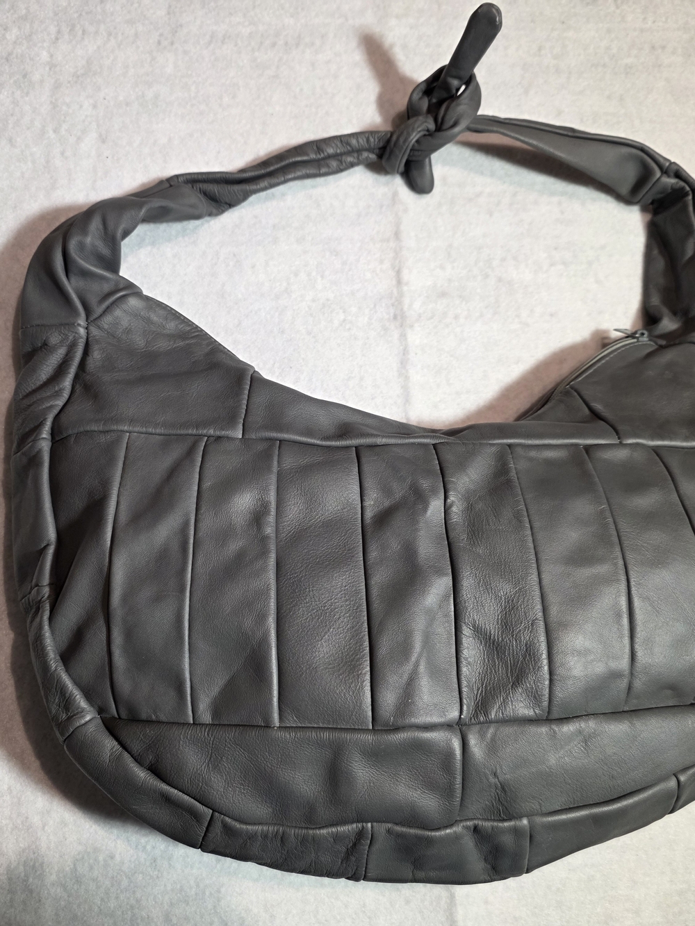 Leather Hobo Handbag